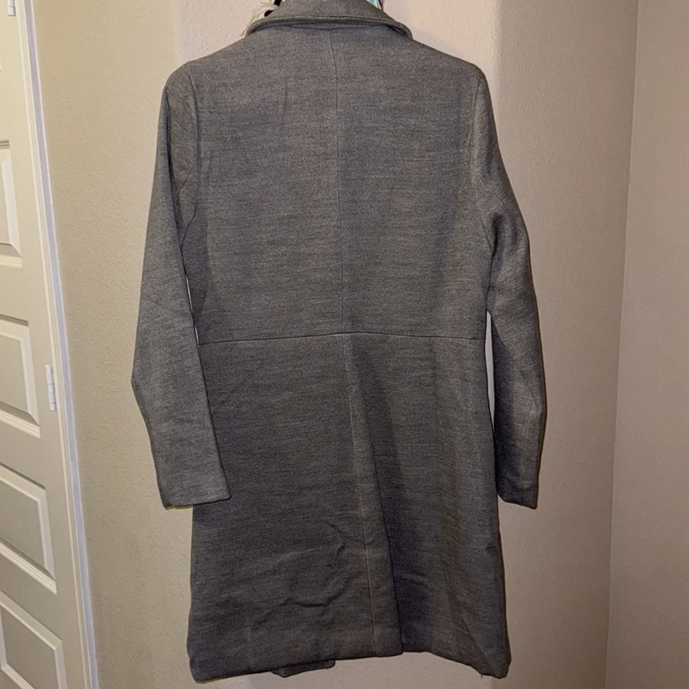 JustFab gray coat medium - Picture 5 of 6